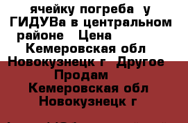 ячейку погреба, у ГИДУВа в центральном районе › Цена ­ 30 000 - Кемеровская обл., Новокузнецк г. Другое » Продам   . Кемеровская обл.,Новокузнецк г.
